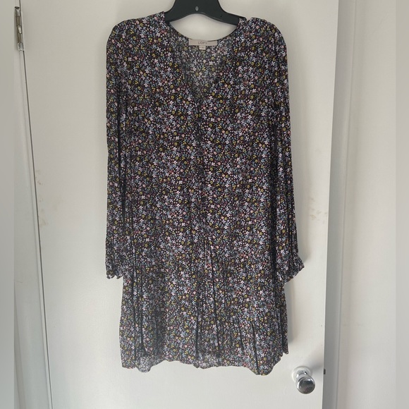 Ann Taylor LOFT Floral Bloom V Neck Dress - Picture 1 of 1